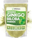 XPRS Nutra Organic Ginkgo Biloba Proszek - Gingko Biloba Suplementy do Cognition - Vegan Friendly Ginkoba Biloba Organic - Immunitet Wzmacnianie Ginkgo Biloba Proszek (16 oz)