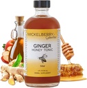Mickelberry Gardens Immune Support Ginger Honey Tonic - Organic Ginger Shots & Syrop for Immunity Boost, Digestive Health i Wellness - 4 Oz