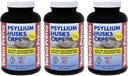 Yerba Prima Psyllium Czapki - 180 czapek (Pack of 3) - Natural Fiber Supplement - Colon Cleansing - Non-GMO Gluten Free