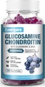 1 Pack 3000mg Glukozamina Chondroitin z Gummies i Elderberry MSM, Extra Siła Joint Support Health, Elastyczność, Przeciwutleniacz, Suplement immunologiczny Gummy dla dorosłych, Mężczyźni i kobiety 60 Counts