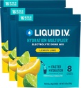 Płynny mnożnik nawodnienia I.V. ® - limonka cytrynowa 124; proszek do nasączania elektrolitów mieszaniny 124; 3 opakowania (48 Servings)