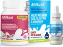 Milkaid Junior Lactase Enzyme Chewable Tablets Lactase Drops for Lactose Intolerantion Relief Relief 124; Zapobiega gazowi, wzdęcia, Biegunka u dzieci 124; Szybkie działanie Dairy Digestive Supplement