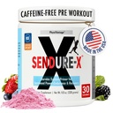 Sendure- X Beetroot + Citrulline Powder - Caffeine- Free-Workout - Wzmacnia przepływ krwi, Energia, VO2 Max, Endurance, Recovery - NSF Sport Certified, Peak Performance, Naturalne - 30 Służenia Wild Berry