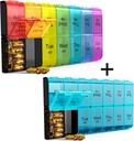 2 razy dziennie, tygodniowy XL AM PM pill case, 7 dni pill box Dwa razy dziennie