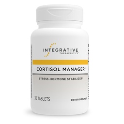 Interaktywna terapia Cortisol Manager - Suplement do wsparcia zdrowia nadnerczy dla zdrowej reakcji na stres * - Wegański, Darmowy i Bezglutenowy - 30 tabletek (15 Servings)
