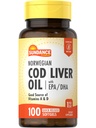 Sundance Nordic Dorsz Olej wątrobowy 124; 100 Softgels: 124; z EPA i DHA: 124; Good Source of Vitamin A & D: 124; Non-GMO i Gluten Free Supplement