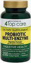 Probiotic Multi-Enzymes with Prebiotics and Probiotic Acidophilus for Digestive and Gut Health, Providing Relief from Meal-time discomfort and Bloating. Dietary Supplement, 200 Count.