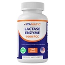 Laktaza witaminowa Enzyme 9000 FCC 240 Tabletki - Nietolerancja laktozy Kapsułki