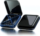 Mały pojemnik na pióro Waterproof Travel Pill Case Przenośny kontener na pióro do torebki 4 Komory Pocket Compact Organizer do Witaminy, Oleje rybne, Suplementy, Leki
