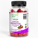 Kompletne witaminy prenatalne, kwas foliowy, żelazo, cholina do wsparcia rurki nerwowej, Omega-3 DHA do rozwoju mózgu płodu, Calcium- Helper D3 & K2, Non-GMO Vegan Gummies