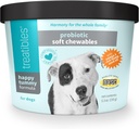 Treatibles Happy Tummy Probiotic for Dogs Soft Chewables, 5.3 oz - Digestive Support, Immune System, Gut Health
