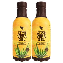 Forever Living - Forever Aloe Vera Gel - 99,7% Pure Inner Leaf Aloe Vera Juice - Preservative- Free - 33,8 fl oz (Opakowanie 2)