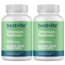 BESTVITE Chromium Picolinate 1000mcg (480 Vegetarian Capsules) (240 x 2) - No Stearates - Vegan, Gluten Free, Non-GMO - Mineral Supplement - Supports Healthy Metabolism* - Easy-to-Swallow Capsules