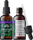 Lemongrass Tincture, Organic Lemongrass Extract (Cymbopogon Citratus) Herbal Supplement, Non-GMO in Cold- Pressed Organic Vegetable Glicerin, 700 mg, 2 oz (60 ml)
