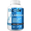 fitcode Pure Extra Strength L- Arginine HCl 1500mg, Nitric Oxide Supplement for Vascularity, Pompy, Endurance, Performance, Muscle Growth, Energy, Powerful N.O. Pompa mięśniowa kapsułki (50 Servings)