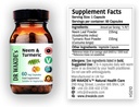 DR WAKDE Neem & Turmeric kapsułki 124; 60 Veg Caps 124; Ayurvedic Supplement Neem & Turmeric Capsules 124; 100% Ziołowe 124; Zniżki ilościowe 124; Ten sam dzień wysyłki