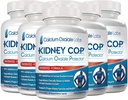 KIDNEY C.O.P. Oszałamiający Ochraniacz Wapnia 120 Kapsułki, Nerki Wsparcie dla Krystali Oszałamiających Wapnia, Pomaga Powstrzymać Rekurrencję Kamieni, Stronger Than Chanca Piedra Kamienny Breaker Suplementy, 6 Pack
