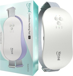 Slimpal Portable Pad Ogrzewanie dla krabów okresowych, Elektryczne Cordless Ogrzewanie Pad dla menstruacyjnej ulgi skurcze, 3 Terminowe Auto Off Setting, Ciepła Pad Pad Prezenty dla jej kobiet Żona dziewczyna, Beż
