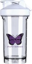 Świadomość Padaczki 18 Ounce Shaker Butelka Drink Mikser Leak- odporne przed treningiem Protein Shakes posiłek Shakes Butelki wymiany 500ML / 18 Oz Biały