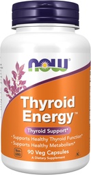 Teraz suplementy żywności, Tyroid Energy ™, jodu i tyrozyny plus selen, cynku i miedzi, 90 Kapsułki Veg