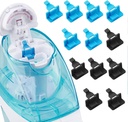 Silikon Saltwater Pody Repeliers Akcesoria kompatybilne z Naval Nasal Care Nasal Nasal Nassation System - Zapisz słona kapsuły wodne dla łatwej pracy (6 Black + 6 Blue), nomal