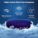 Steam Eye Mask Self- Ogrzewanie Ciepły kompres do suchego oka, Szybka ulga dla Stye, Puffy Wrażliwe oczy - wilgotna maska ciepła do snu, 15 Pack
