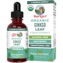 MaryRuth Organics Ginkgo Leaf Liquid Drops: 124; Herbal Supplement: 124; Nootropic: 124; Circulative System & Nervatory System Health: 124; USDA Organic Equipment 124; Non-GMO: 124; Vegan: 124; 60 Servings