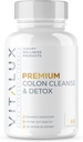 WITALUX 124; # 1 Ocena Premium Colon Cleanse & Detox 124; 124; Wzmocnienie trawienia, Gut Health, Obniżenie Bloating 124; Ultra Dased Formuła w / 10 Potężne składniki 124; Trzecia strona Tested + USA Made - 60 Kapsułki