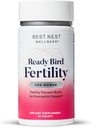 Best Nest Wellness Women's Fertility - Daily Multivitamin for Pregnancy Support - Supplement with Methylated Vitamins Aids Conception - Nutritional Supplement with Ashwagandha & Folate - 30 Tablets