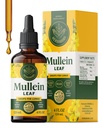 HERBAMAMA Mullein Drops for Lungs - Wegan Lung Cleanse with Mullein Leaf Extract, Echinacea Tincture & Licorice - Non-GMO, Alkohol & Cukier - Bezpłatne suplement do pomocy oddechowej - 56- Day Supply