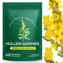 Mullein Gummies for Lung Detox, 2000mg Mullein Leaf Extract for Rescue & Digestive & Immune Support, Organic Mullein Herb Supplement for Mucus Relief for Rescue, Immune, Vegan 60 Gummies