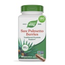 Nature 's Way Saw Palmetto Berries, Tradycyjne wsparcie prostaty *, 585 mg na porcję, Projekt nieGMO zweryfikowany, Wegan, 180 Kapsułki