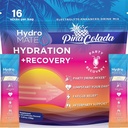 HydroMATE Elektrolity w proszku Pakiety Ananasowe Hydration Akcelerator Niski cukier Party Ulubione do odzyskiwania Tropical Piña Colada 16 Sticks