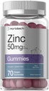 Horbäach Zinc Gummies | 50mg | 70 Count | Mixed Berry Flavor | Vegan, Non-GMO, Gluten Free Formula