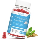 Sugar Free Ashwagandha Gummies for Women Men, Organic Ashwa Root Extract Supplement for Relax Restore Balance, Vegan Gluten Free, 60 Count
