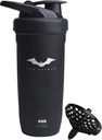 Smartshake DC COMICS Reforce Stainless Steel Protein Shaker Butelka 900 ml Xi124; 30 oz - Leakproof Screw- on Lid - BPA Free - Unisex - Nie izolowany - Batman