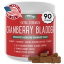 iHeartDogs Extra Strength Urinary, Bladder, & Kidney Support for Dogs – Cranberry, D-Mannose & Echinacea Helps Maintain Urinary Tract Health, Strengthens Weak & Incontinent Bladder