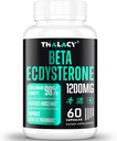 1200MG Beta Ecdysteron Suplement, 98% Maksymalna czystość Ecdysteron Suplementy dla Lean Muscle Mass, Wydajność i siła atletyczna, 60 Kapsułki
