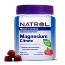 Natrol Magnezu Citrate, Wysoka Absorpcja Magnezu Suplement do nastrojów i stresu, Pomaga uspokoić umysł i zrelaksować ciało, 60 Raspberry- aromatyczne gumki, Aż do 30 Day Supply
