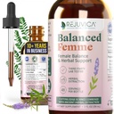Rejuvica Health Balanced Femme - Advanced Kobieta Balance Supplement Supplement - Liquid Delivery for Better Absorption - Vitex, Dong Quai, Black Cohosh, Maca Wild Yam & More!