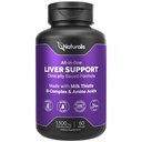 Naturalis Silymarin Milk Thistle 1300mg Enhanced with B Complex & Amino Acids | 13-in-1 Liver Cleanse, Detox & Repair | 60 Liver Essential Softgels