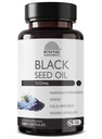 Black Seed Oil Kapsułki 124; (Non-GMO & Wegan) Nigella tłoczony Sativa zapewnia czysty czarny komin Nasienie oleju 124; Super przeciwutleniacz do trawienia, Łączniki, Włosy i skóry 124; 500mg na kapsułkę