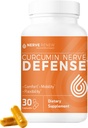 NERVE RENEW Curcumin Nerve Defense with Meriva Curcumin Phytosome for Complete Nerve Nourishment and Comfort - Optymalizowana kurkumina z Black Pepper Extract - 30 kapsułki