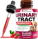 Cat & Dog UTI Treatment - Urinary Tract Infection Treatments with Cranberry - Dog & Cat UTI Medicine - Advanced Kidney & Bladder Support Multivitamin - Renal Health Supplement Vitamins - Made in USA