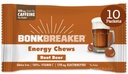 Bonk Breaker Energy Chews, Dairy-Free, Gluten- Free Składniki do zapewnienia szybkiej energii i ostrości, 1 Pudełko z 10 Pakiety, Piwo korzenne