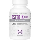 NBI Osteo- K Bone Support - Mini Support 124; Witamina D & K z dodatkiem wapnia do cytrynianu suplement 124; 45 mg Witamina K2 (MK4) dla silnego zdrowia i funkcji kości 124; 120ct Veggie kapsułki