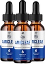 Dropy Amiclear Healthy Formula - Suplement diety Dropy - Dodatkowa moc Płynne Krople Amiclear, Nasiona winogron, Dropy Amiclear Recenzje (3 Pack - 180 ML)