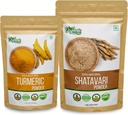 ORGANIC ZING Shatavari- 454g & Turmeric Powder - 227g