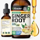 BIO KRAUTER Ginger Root Extract - Natural Ginger Supplements for Total Wellness - Alcohol and Sugar Free - Vegan Drops 2 Fl.Oz.